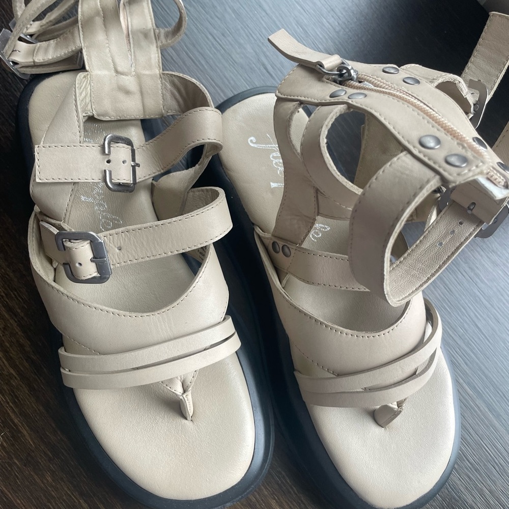 Free people jojo sandals size 36.5 - Picture 2 of 5
